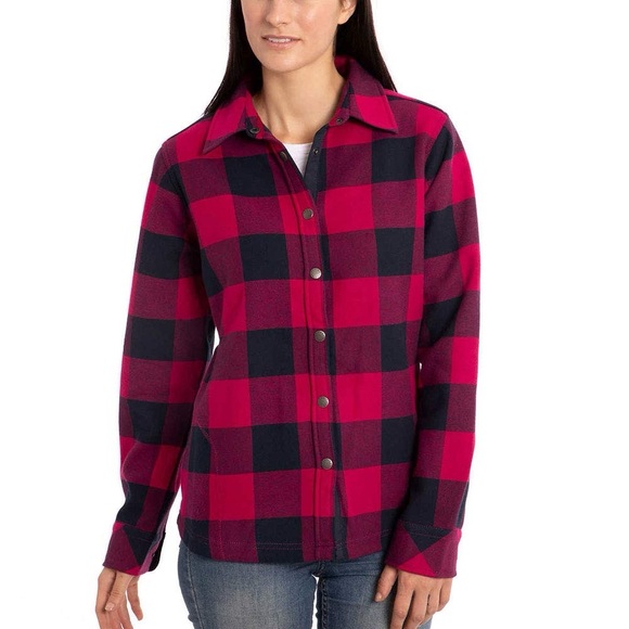 Orvis Flannel Shirt Jacket Buffalo Check NWOT Large - Picture 2 of 12